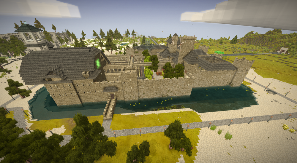 Back side View (Southern) of Castle with spawn inside.