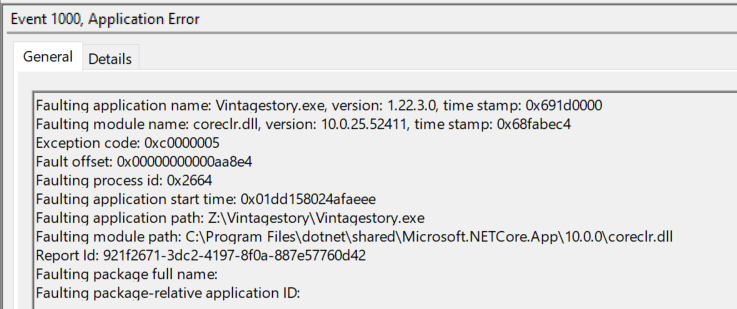 NET10.0.0Crash.png.6fec28bb7915b0c5626c2306d5004cb5.png